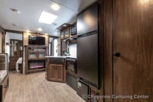 2021 Forest River Cherokee Grey Wolf 26DBH Used Bunkhouse Travel Trailer Interior Image