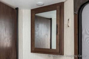 2021 Forest River Cherokee Grey Wolf 26DBH Used Bunkhouse Travel Trailer Interior Image