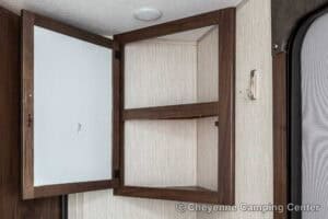 2021 Forest River Cherokee Grey Wolf 26DBH Used Bunkhouse Travel Trailer Interior Image