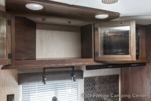 2021 Forest River Cherokee Grey Wolf 26DBH Used Bunkhouse Travel Trailer Interior Image