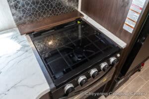 2021 Forest River Cherokee Grey Wolf 26DBH Used Bunkhouse Travel Trailer Interior Image