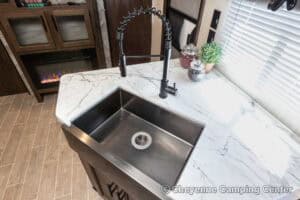 2021 Forest River Cherokee Grey Wolf 26DBH Used Bunkhouse Travel Trailer Interior Image
