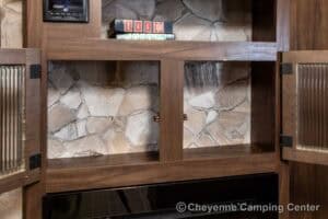 2021 Forest River Cherokee Grey Wolf 26DBH Used Bunkhouse Travel Trailer Interior Image
