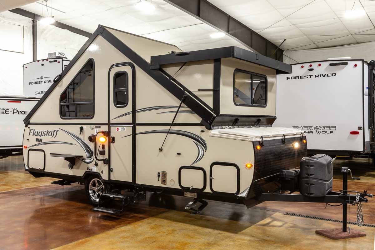2018 Forest River Flagstaff Hard Side T21FKHW A-Frame Pop-Up Camper Enterior Image