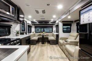 2026 Forest River Flagstaff Super Lite 26SRD Couples Travel Trailer Interior Image