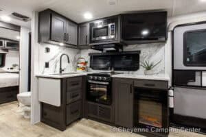 2026 Forest River Flagstaff Super Lite 26SRD Couples Travel Trailer Interior Image