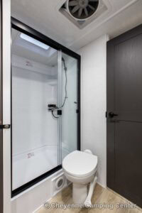 2026 Forest River Flagstaff Super Lite 26SRD Couples Travel Trailer Interior Image