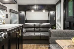 2022 Forest River Cherokee Wolf Pup 16FQ Used Travel trailer Interior Image