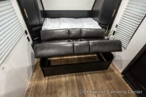 2022 Forest River Cherokee Wolf Pup 16FQ Used Travel trailer Interior Image