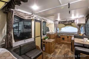 2018 Forest River Rockwood Premier 2514G Used Pop-Up Camper Interior Image