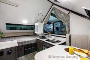 2026 Forest River Flagstaff Hardside T12ST Pop-Up A-Frame Camper Interior Image