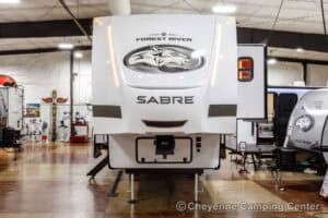 2026 Forest River Sabre 37RVMILES Rear Den Fifth Wheel With Deck Exterior Image