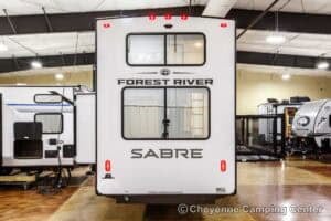 2026 Forest River Sabre 37RVMILES Rear Den Fifth Wheel With Deck Exterior Image