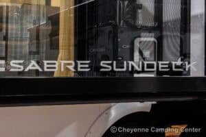 2026 Forest River Sabre 37RVMILES Rear Den Fifth Wheel With Deck Exterior Image