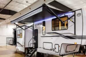 2026 Forest River Sabre 37RVMILES Rear Den Fifth Wheel With Deck Exterior Image