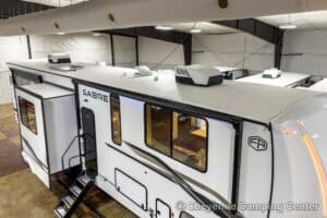 2026 Forest River Sabre 37RVMILES Rear Den Fifth Wheel With Deck Exterior Image
