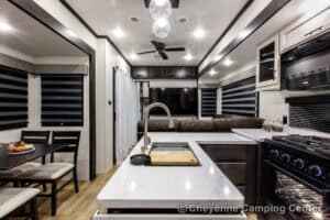 2026 Forest River Sabre 37RVMILES Rear Den Fifth Wheel With Deck Interior Image