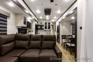 2026 Forest River Sabre 37RVMILES Rear Den Fifth Wheel With Deck Interior Image