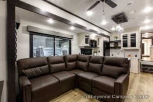 2026 Forest River Sabre 37RVMILES Rear Den Fifth Wheel With Deck Interior Image