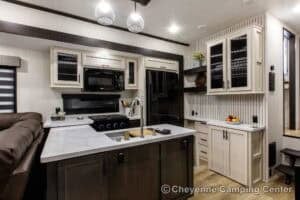 2026 Forest River Sabre 37RVMILES Rear Den Fifth Wheel With Deck Interior Image