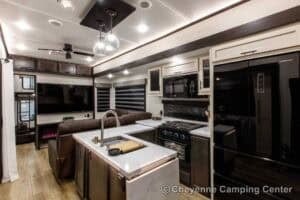 2026 Forest River Sabre 37RVMILES Rear Den Fifth Wheel With Deck Interior Image