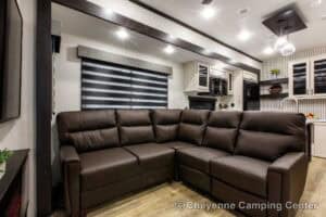 2026 Forest River Sabre 37RVMILES Rear Den Fifth Wheel With Deck Interior Image