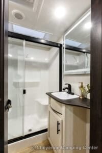 2026 Forest River Sabre 37RVMILES Rear Den Fifth Wheel With Deck Interior Image