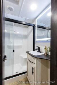 2026 Forest River Sabre 37RVMILES Rear Den Fifth Wheel With Deck Interior Image