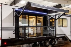 2027 Forest River Sabre 37RVMILES Rear Den Fifth Wheel With Deck Exterior Image