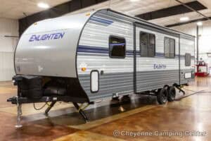 2021 Gulf Stream Enlighten 27BHS Used Bunkhouse Travel Trailer Exterior Image