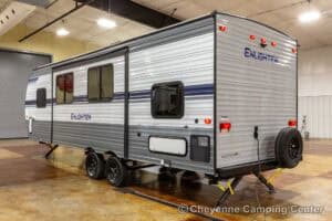 2021 Gulf Stream Enlighten 27BHS Used Bunkhouse Travel Trailer Exterior Image