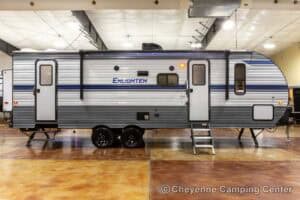 2021 Gulf Stream Enlighten 27BHS Used Bunkhouse Travel Trailer Exterior Image