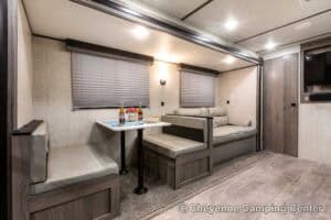 2021 Gulf Stream Enlighten 27BHS Used Bunkhouse Travel Trailer Interior Image