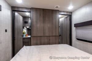 2021 Gulf Stream Enlighten 27BHS Used Bunkhouse Travel Trailer Interior Image