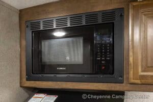 2019 Forest River Flagstaff Micro Lite 25RKS Rear Kitchen Couples Travel Trailer Interior Image