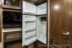 2019 Forest River Flagstaff Micro Lite 25RKS Rear Kitchen Couples Travel Trailer Interior Image