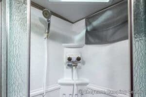 2019 Forest River Flagstaff Micro Lite 25RKS Rear Kitchen Couples Travel Trailer Interior Image