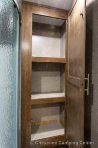 2019 Forest River Flagstaff Micro Lite 25RKS Rear Kitchen Couples Travel Trailer Interior Image