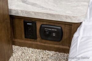 2019 Forest River Flagstaff Micro Lite 25RKS Rear Kitchen Couples Travel Trailer Interior Image