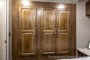 2019 Forest River Flagstaff Micro Lite 25RKS Rear Kitchen Couples Travel Trailer Interior Image