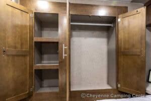 2019 Forest River Flagstaff Micro Lite 25RKS Rear Kitchen Couples Travel Trailer Interior Image