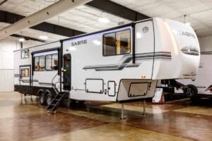 2027 Forest River Sabre 36DBB Two Bedroom Fifth Wheel with Loft Exterior Image