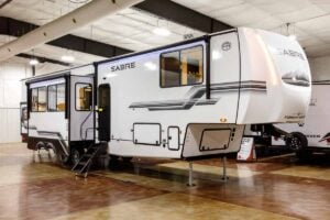 2027 Forest River Sabre 36DBB Two Bedroom Fifth Wheel with Loft Exterior Image