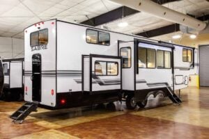 2027 Forest River Sabre 36DBB Two Bedroom Fifth Wheel with Loft Exterior Image