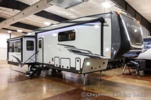2026 Forest River Flagstaff Classic 401CFB Rear Living Room Fifth Wheel Exterior Image