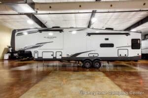 2026 Forest River Flagstaff Classic 401CFB Rear Living Room Fifth Wheel Exterior Image