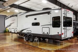 2026 Forest River Flagstaff Classic 401CFB Rear Living Room Fifth Wheel Exterior Image