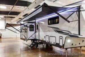 2026 Forest River Flagstaff Classic 401CFB Rear Living Room Fifth Wheel Exterior Image