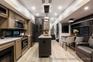 2026 Forest River Flagstaff Classic 401CFB Rear Living Room Fifth Wheel Interior Image
