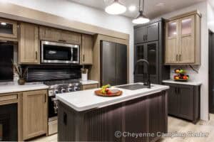 2026 Forest River Flagstaff Classic 401CFB Rear Living Room Fifth Wheel Interior Image